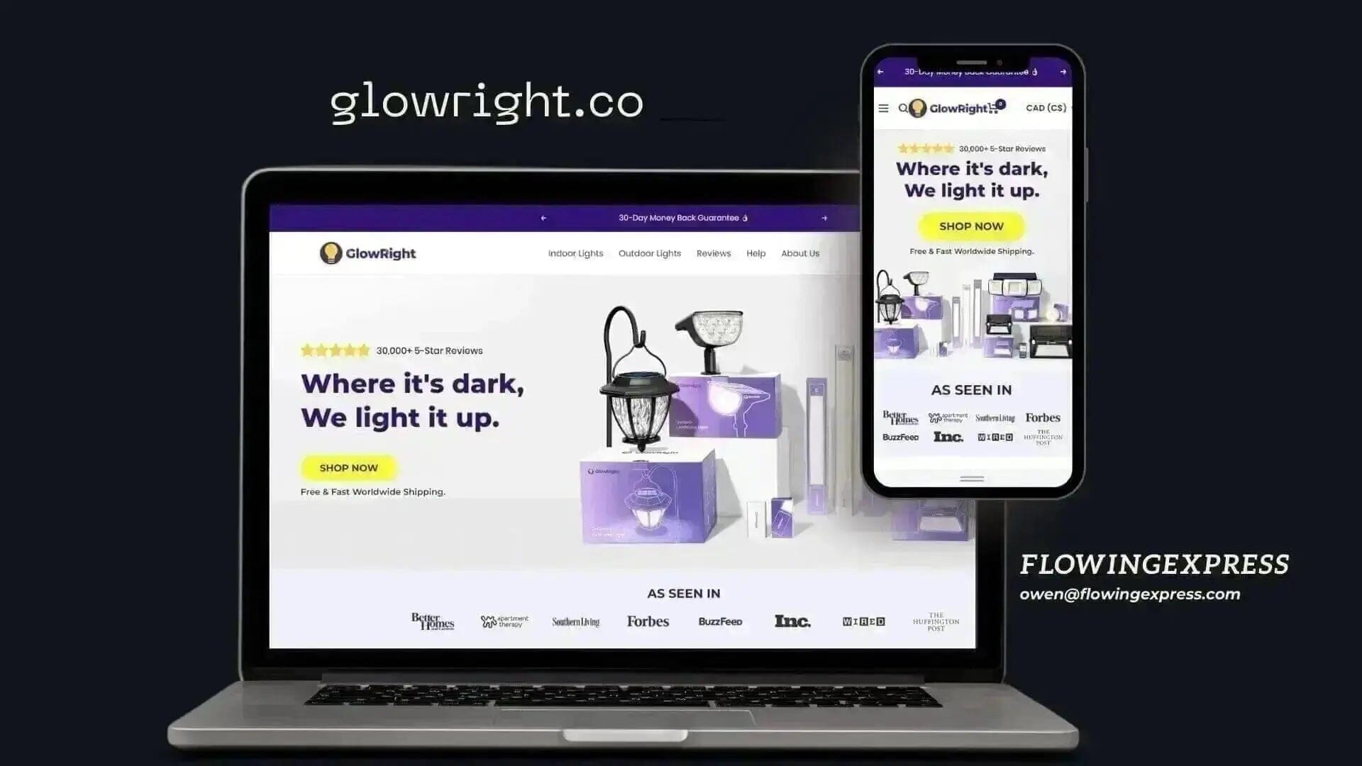Case Study: Glowright's Transformation by FlowingExpress